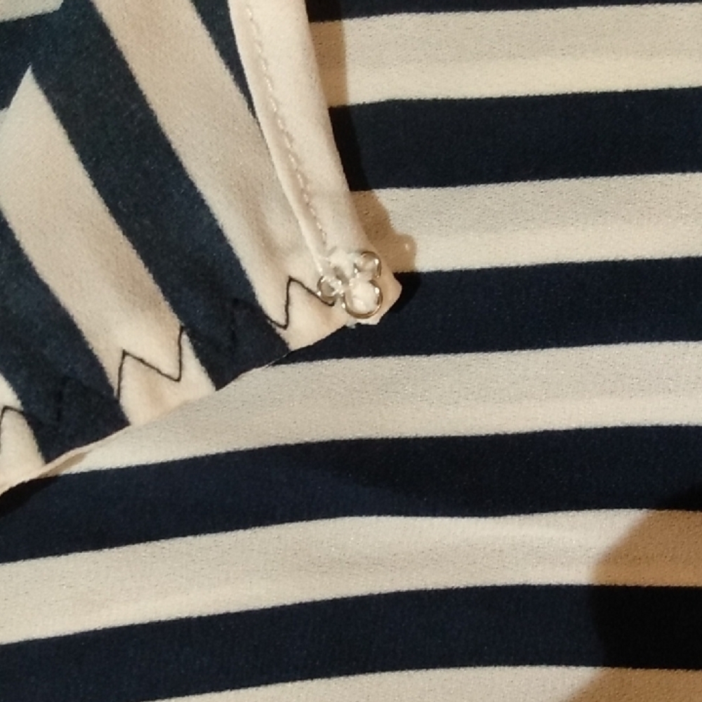 Nautica Striped Sleeveless Top in Navy and White - Picture 5 of 6